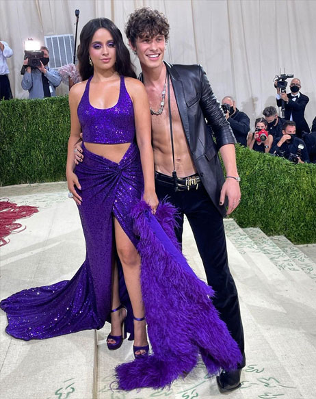 Camila Cabello and Shawn Mendes In an iconic appearance together at the 2021 Met Gala.